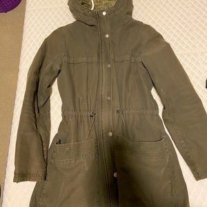 Levi’s army green long jacket